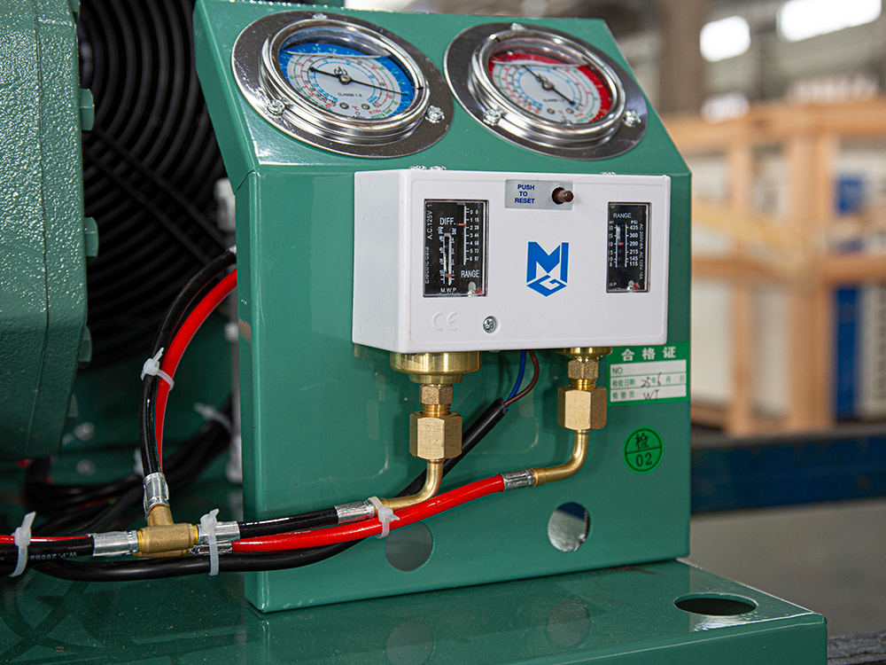 Unit pemeluwapan pembungkusan terbuka 7HP Unit pemeluwapan pembungkusan terbuka 7HP